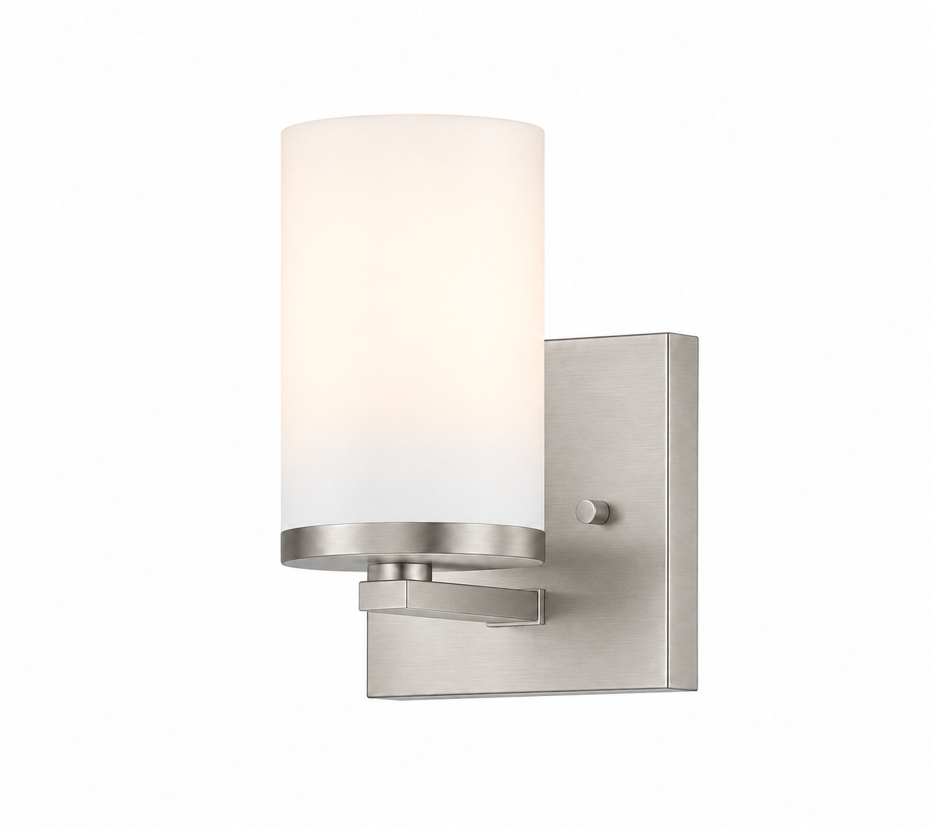 Baker 1 Light Sconce — Brushed Nickel