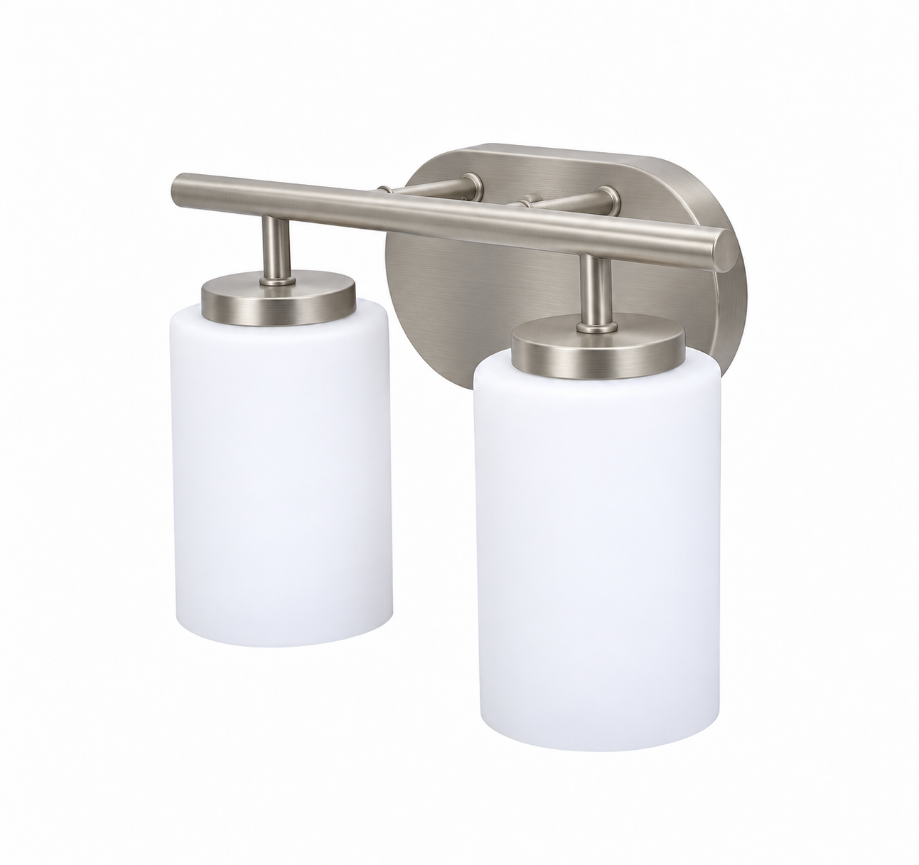 Harper 2 Light Bath Vanity — Brushed Nickel
